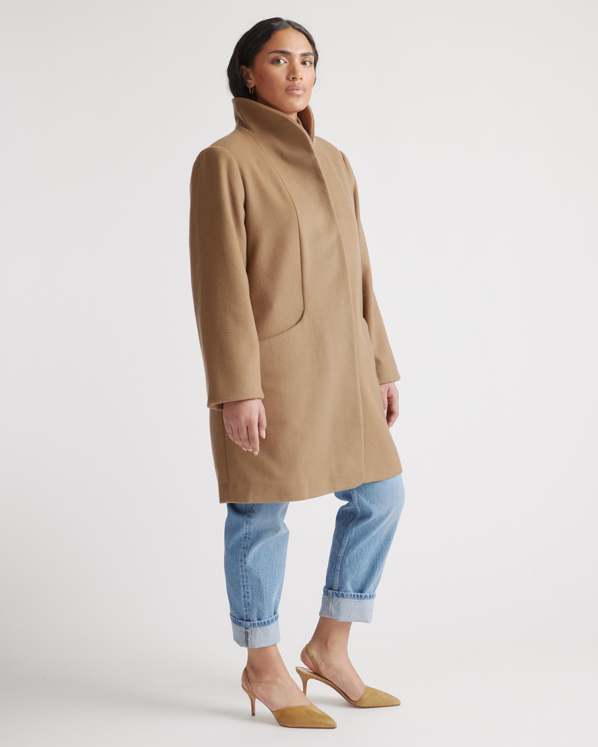 Quince | Women's Italian Wool Cocoon Coat Wool/Nylon Product Image