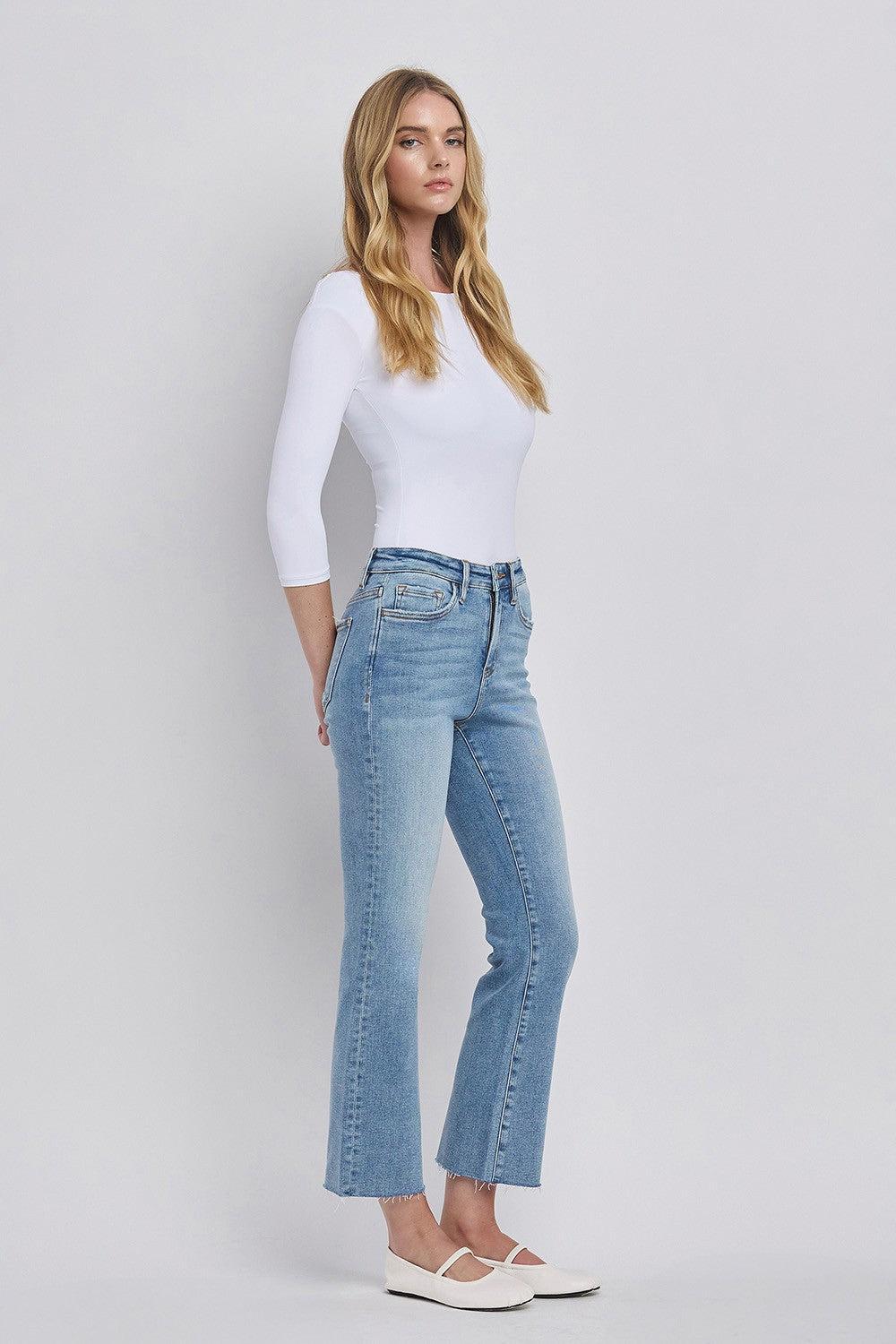 High Rise Kick Flare Jean Product Image