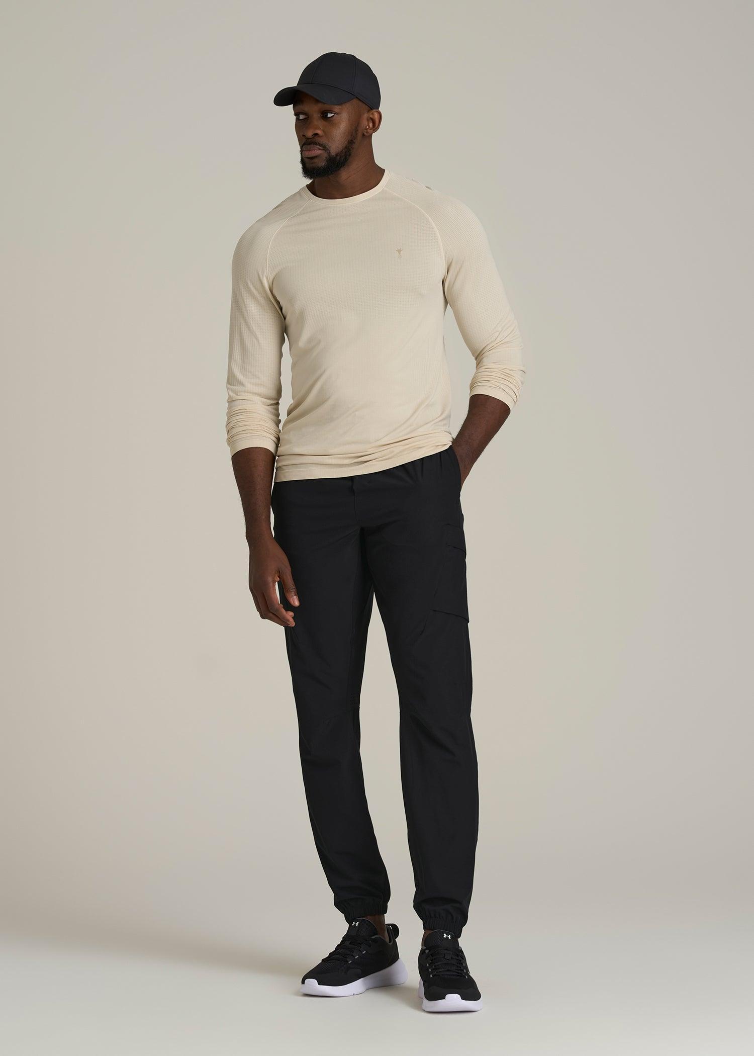 Featherweight Cargo Training Jogger for Tall Men in Black Male Product Image