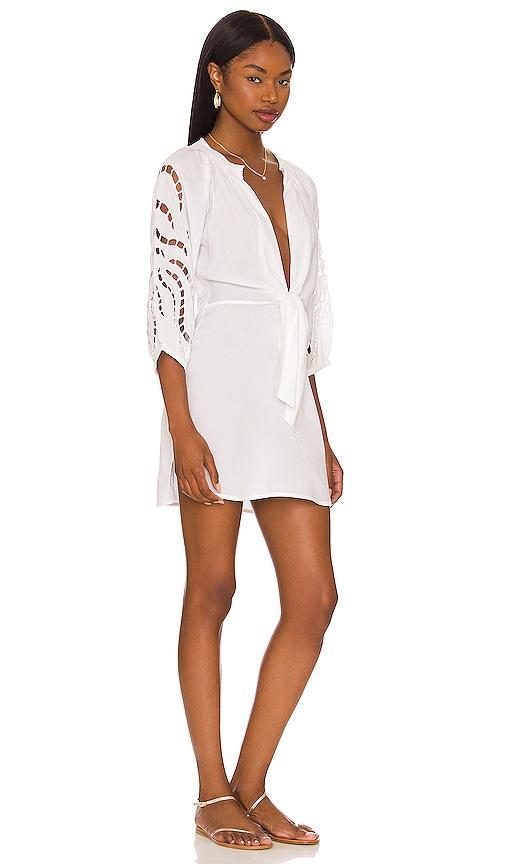 Womens Plunging Cut Out Crochet Coverup Product Image