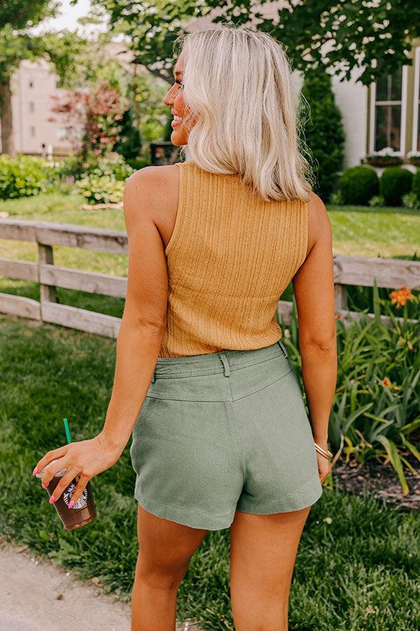Summer Air Knit Tank In Camel Product Image