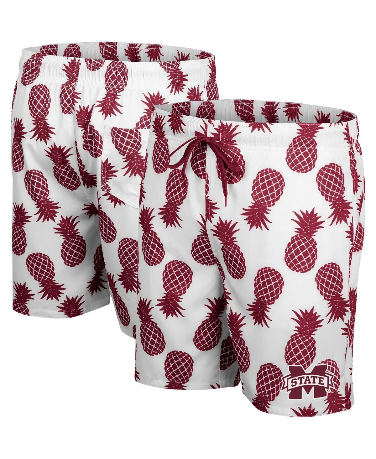 Men's Colosseum White/Blue UCLA Bruins Pineapple Swim Shorts, Size: Small Product Image