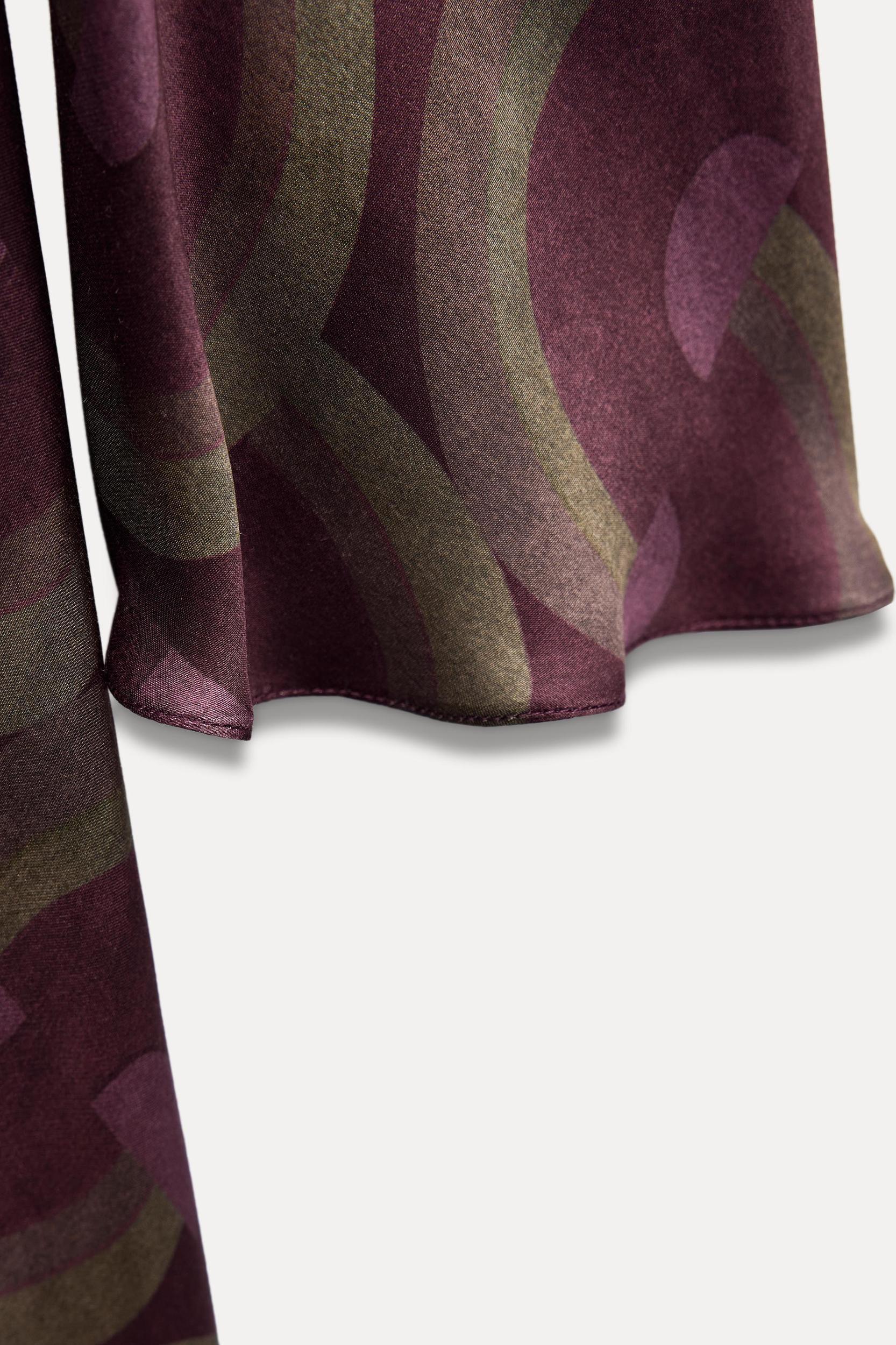 GEOMETRIC PRINT DRESS ZW COLLECTION Product Image