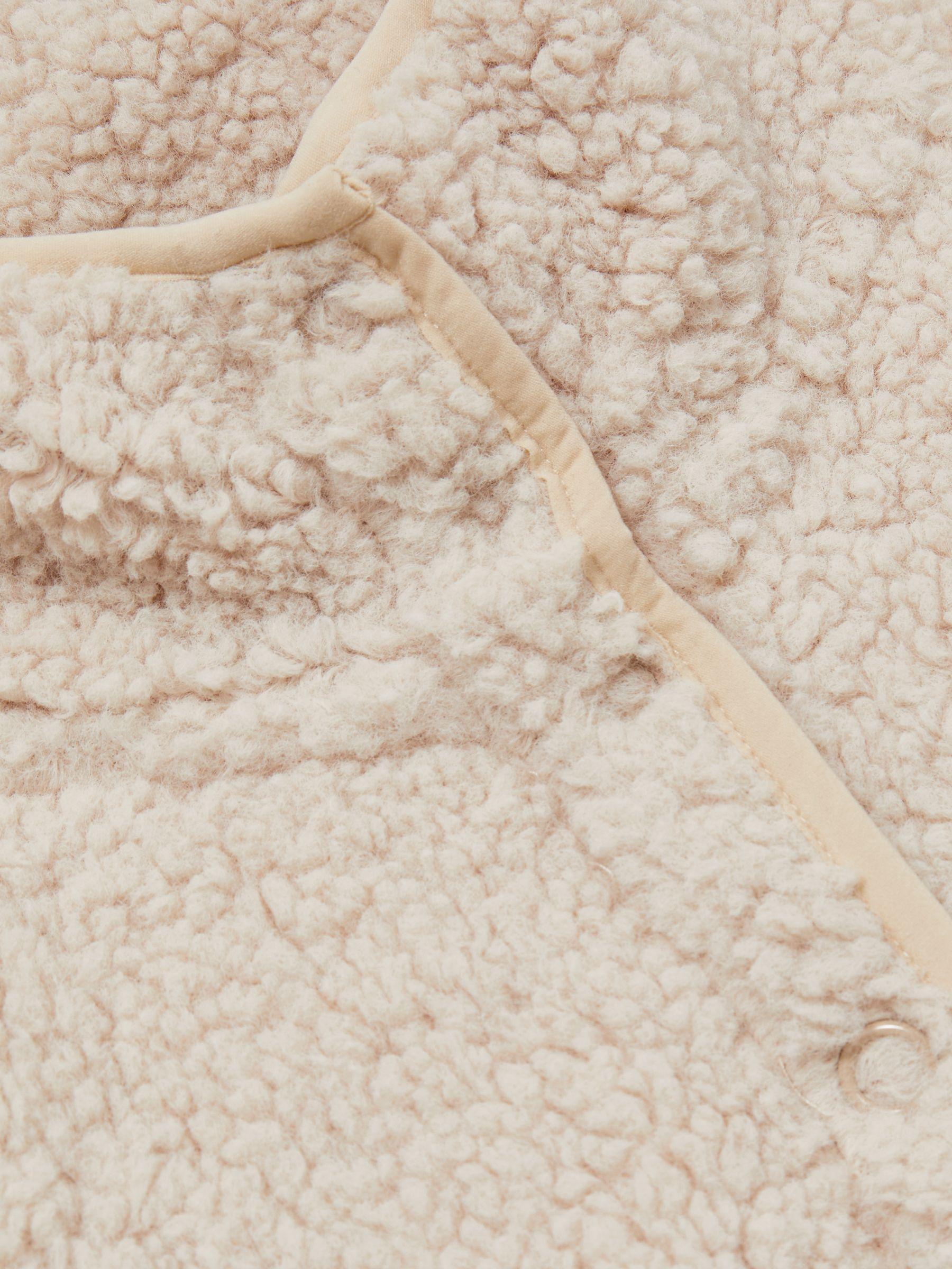Press Stud Fleece Sweatshirt in Natural Product Image