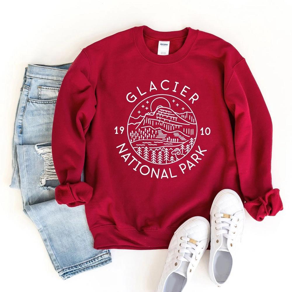 Simply Sage Market Women's Graphic Sweatshirt Glacier National Park Product Image