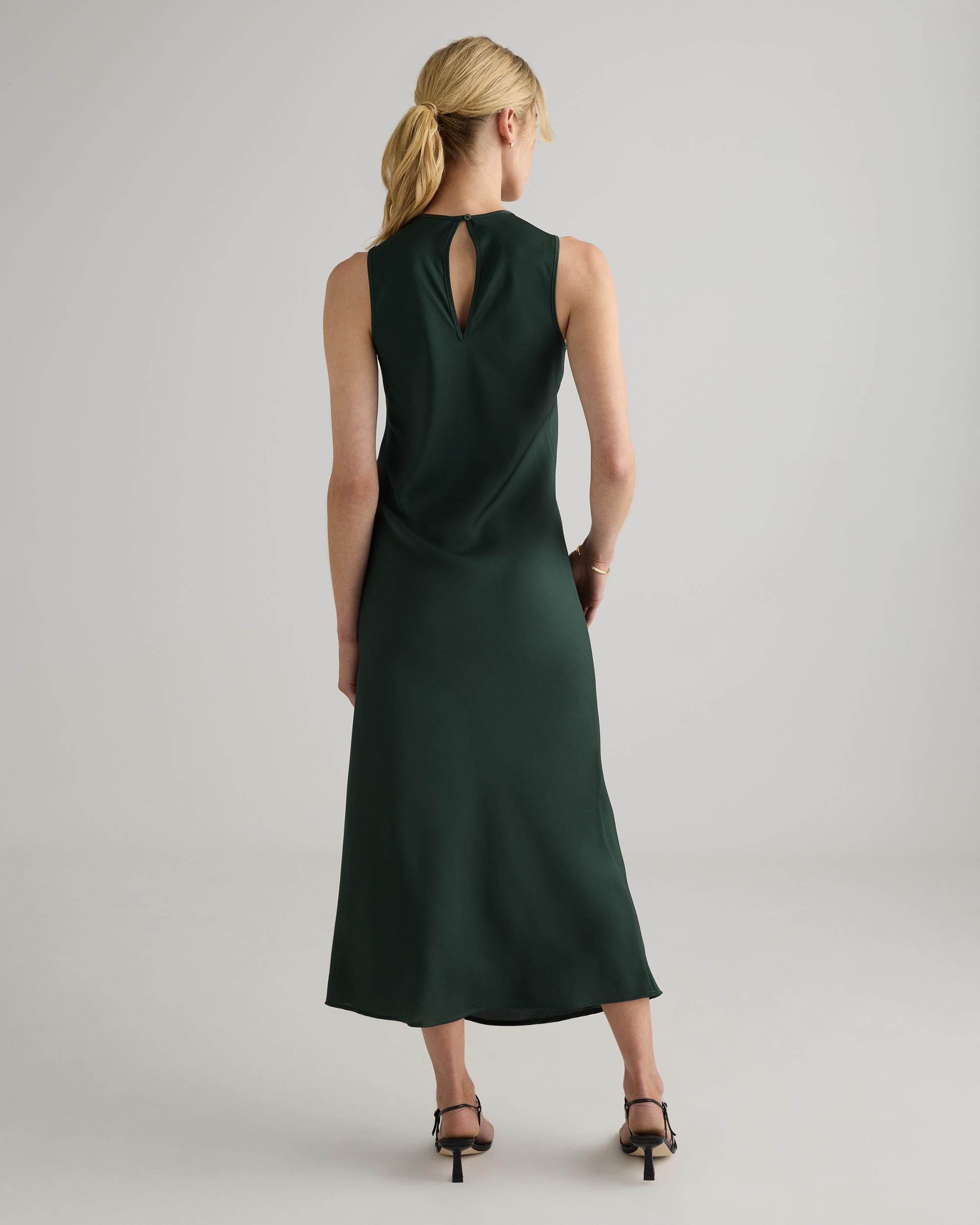 Quince | Women's Washable Stretch Silk Tank Top Midi Dress Size XS Product Image