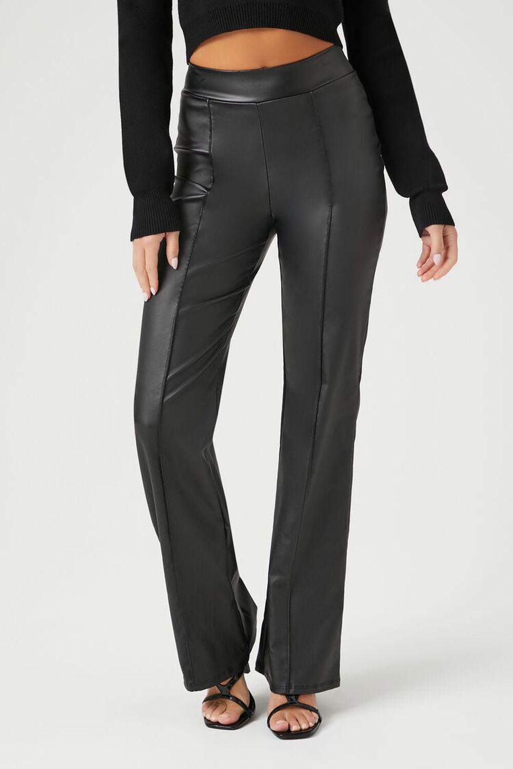 Faux Leather Straight-Leg Pants | Forever 21 Product Image