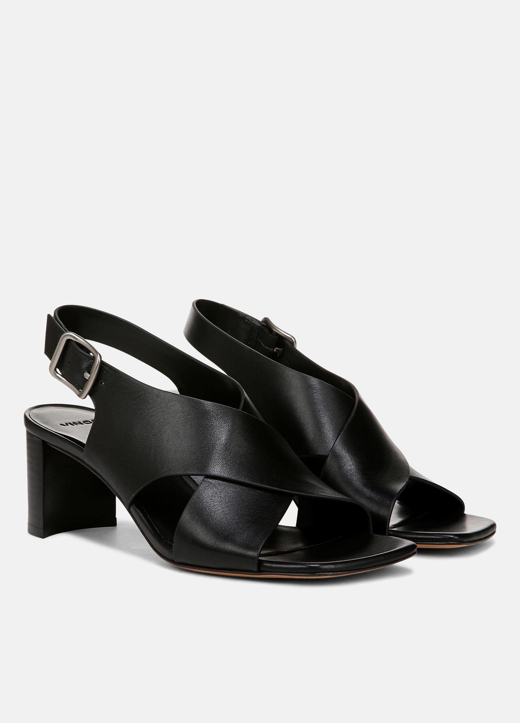 Omega Leather Heeled Sandal Product Image