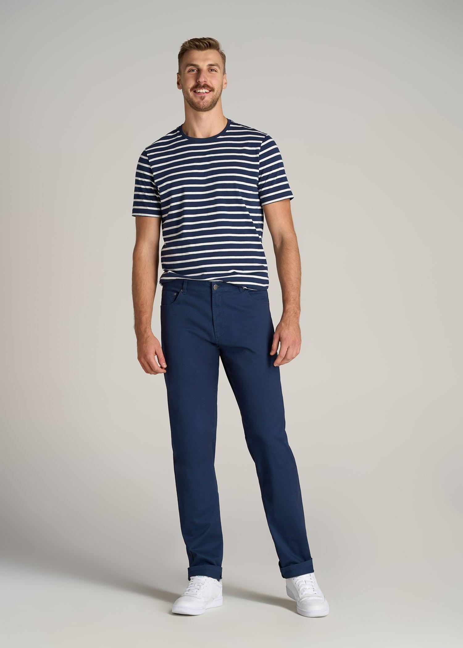 J1 STRAIGHT Leg Five-Pocket Pants for Tall Men in Camo Green Product Image
