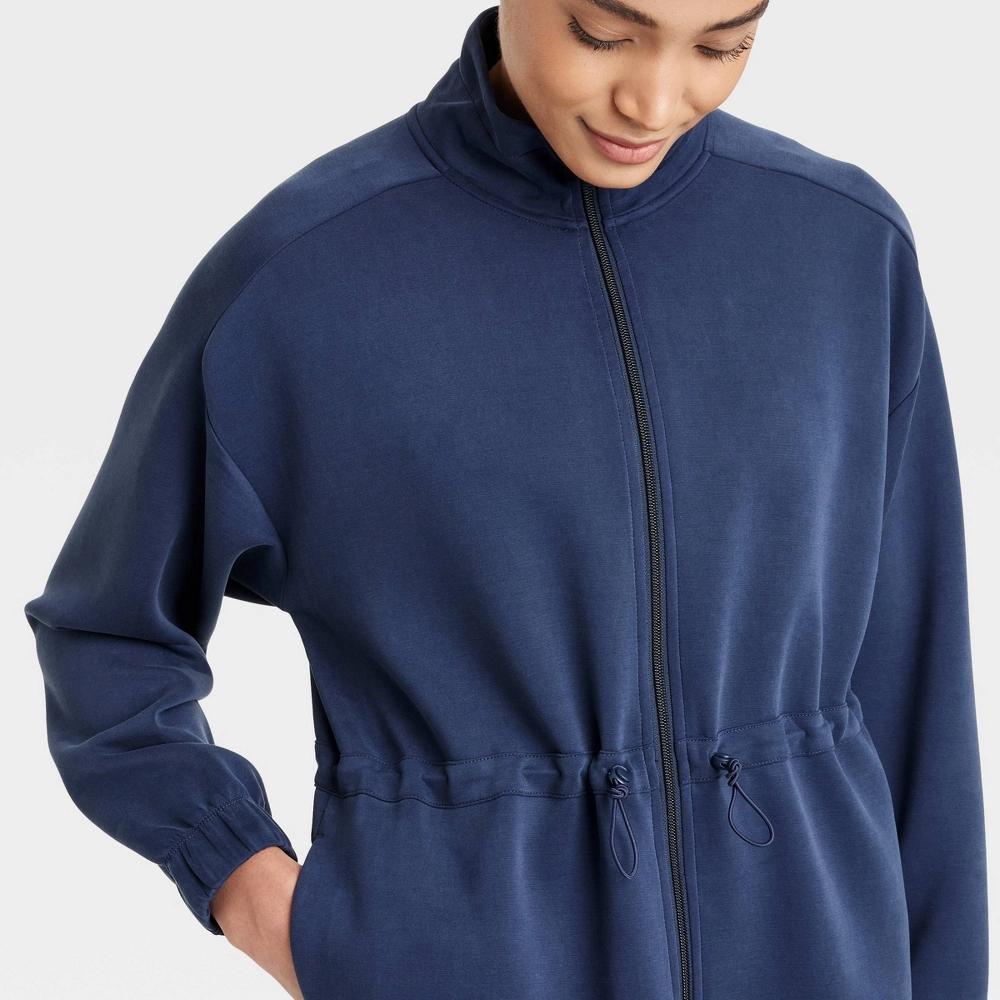 Womens Airy Sleek Legging Friendly Full Zip Jacket - All In Motion Light Taupe M Product Image