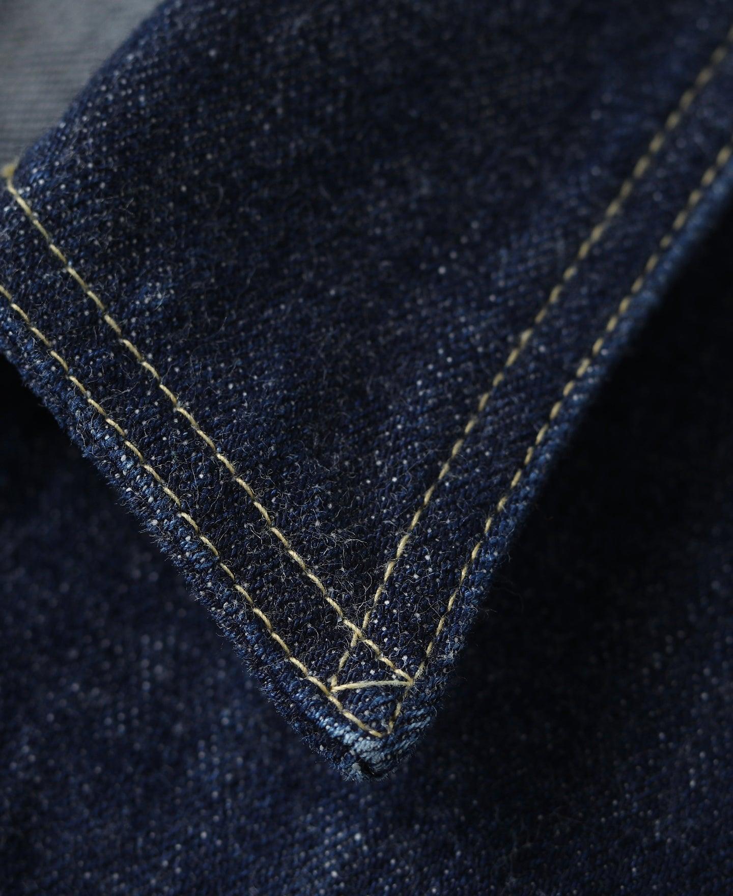 WWII Simplified Model Cowboy Selvedge Denim Jacket Product Image