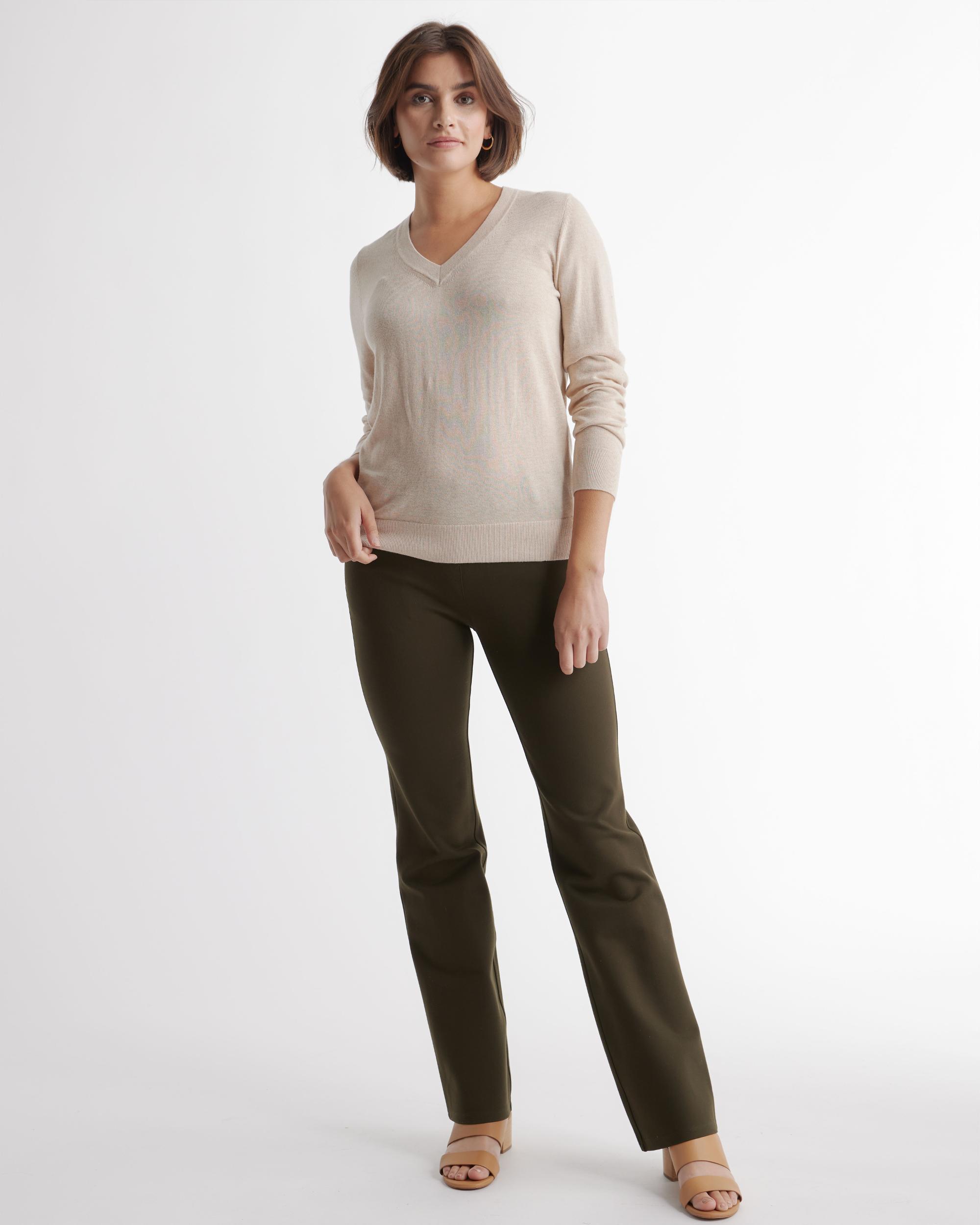 Quince | Women's Ultra-Stretch Ponte Bootcut Pants Size XS, Rayon Product Image