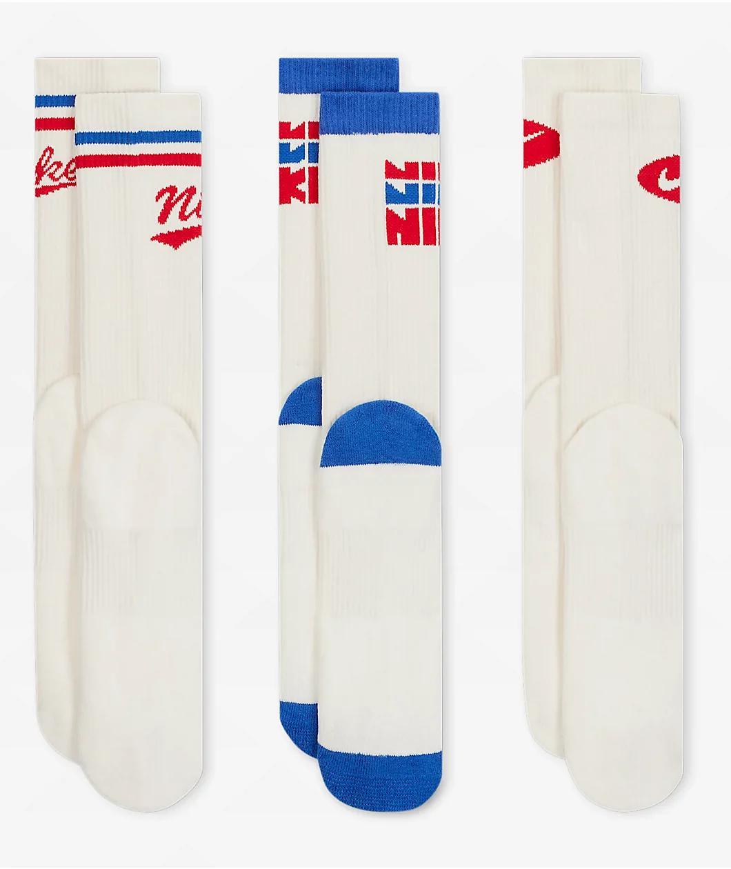 Nike Everyday Plus Cream 3-Pack Crew Socks Product Image