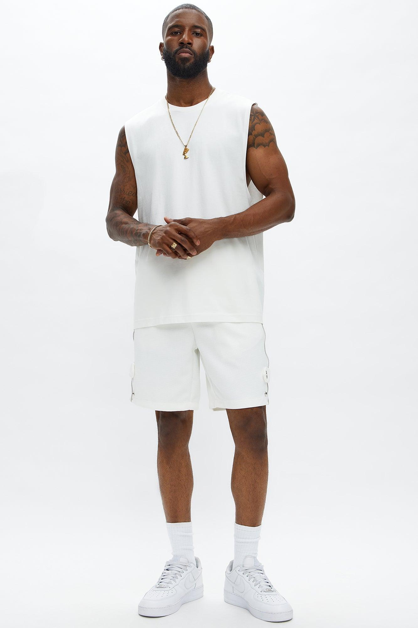 Relaxed Bright Stars Shorts - White Product Image