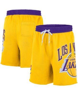 Nike Mens Los Angeles Lakers 75th Anniversary Courtside Fleece Shorts Product Image