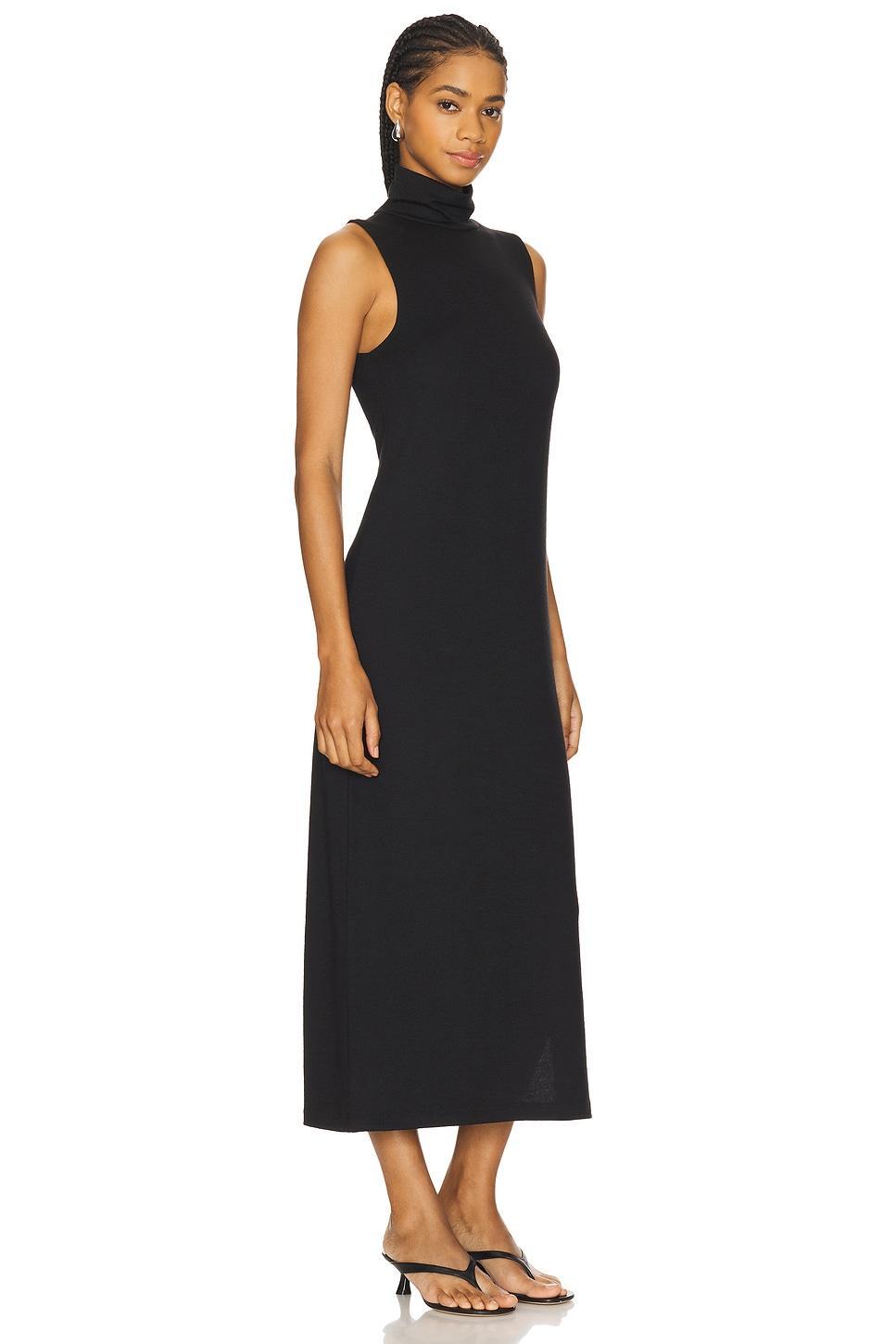 Sheer Sleeveless Turtleneck Dress Vince Product Image