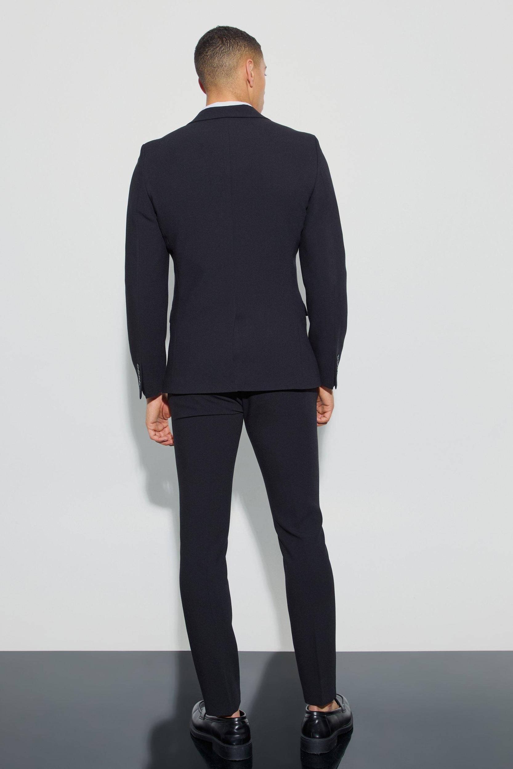 Jersey Skinny Single Breasted Suit Jacket | boohooMAN USA Product Image