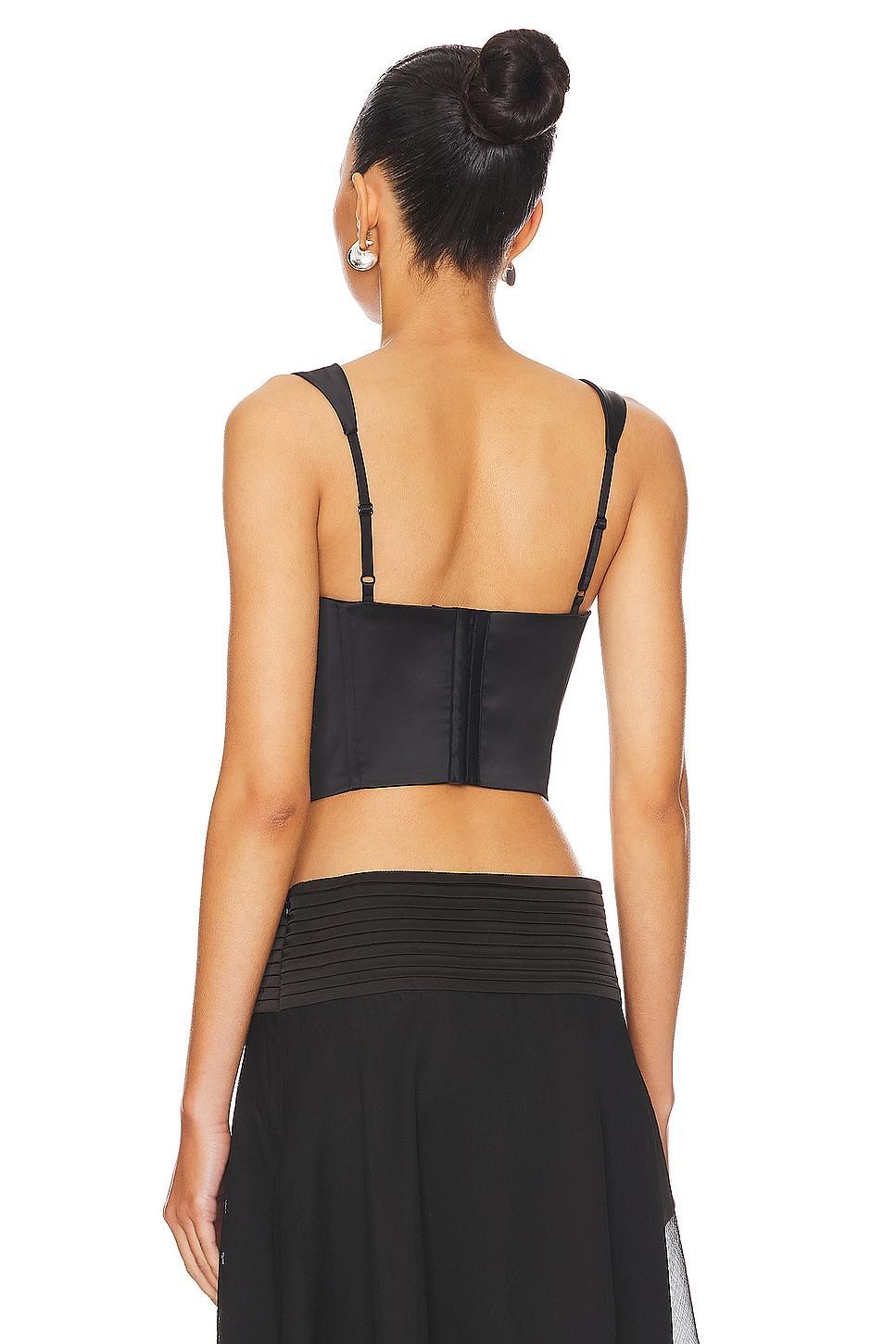 Ruched Cup Bustier Top GUIZIO Product Image