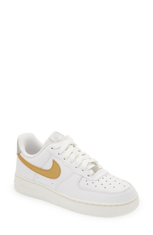Nike Womens Air Force 1 07 LE Low - Shoes White/Lime Blast Product Image