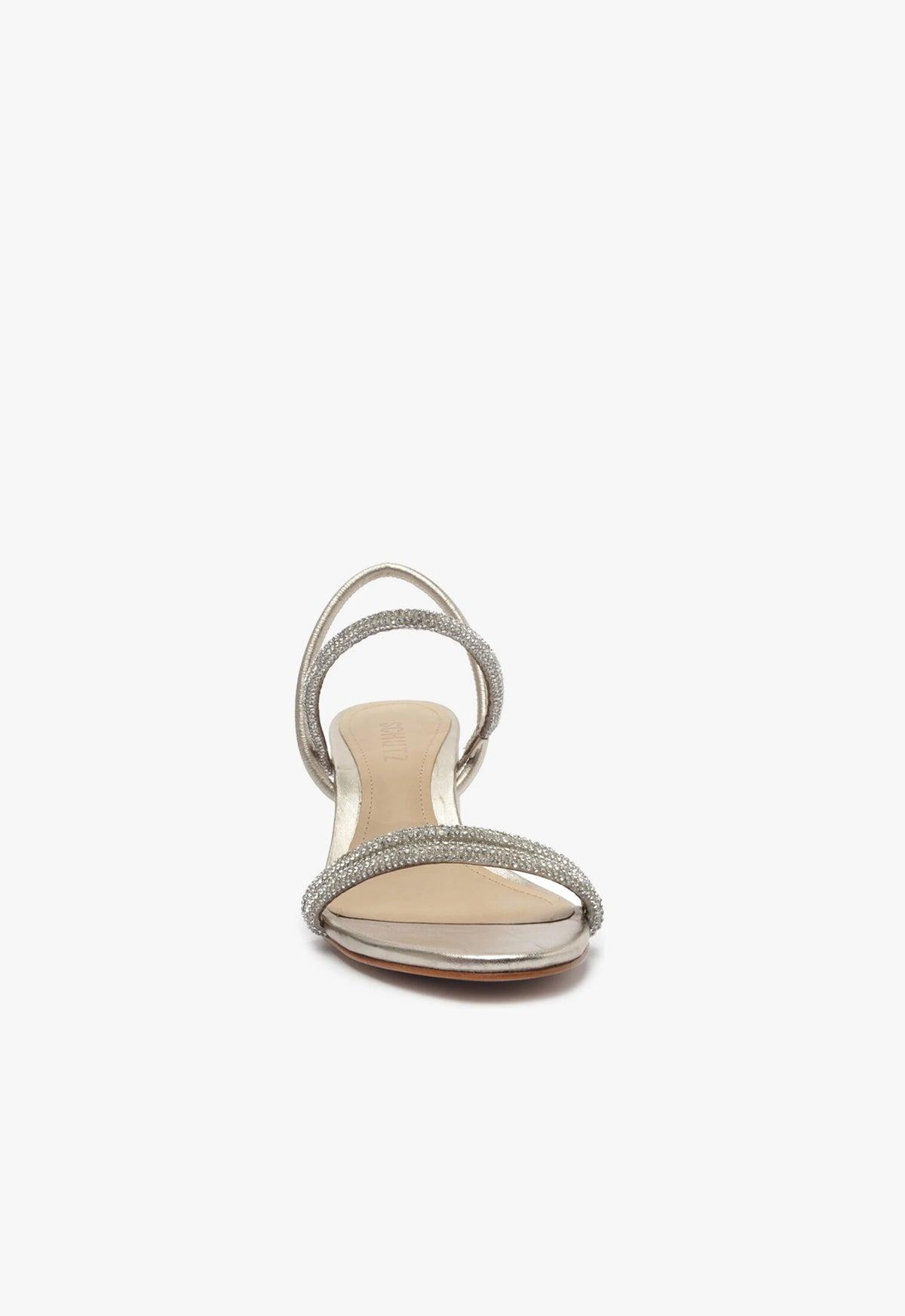 Whiteley Block Metallic Leather Sandal Product Image