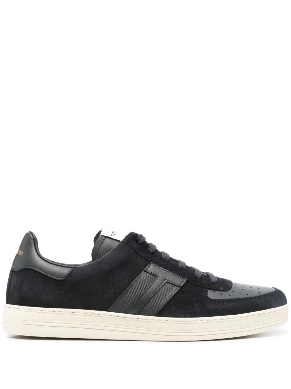 T-patch suede sneakers Product Image