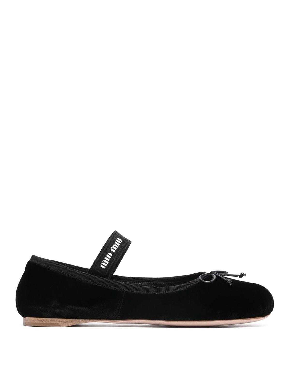 logo-strap ballerina shoes Product Image