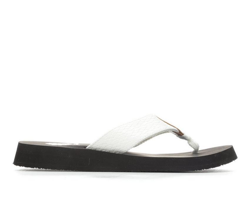 Women's Yellow Box Flax Flip-Flops Product Image