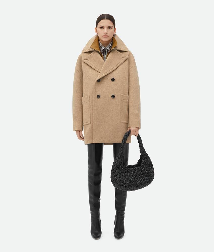 Women's Wool Coat in Biscuit melange Product Image