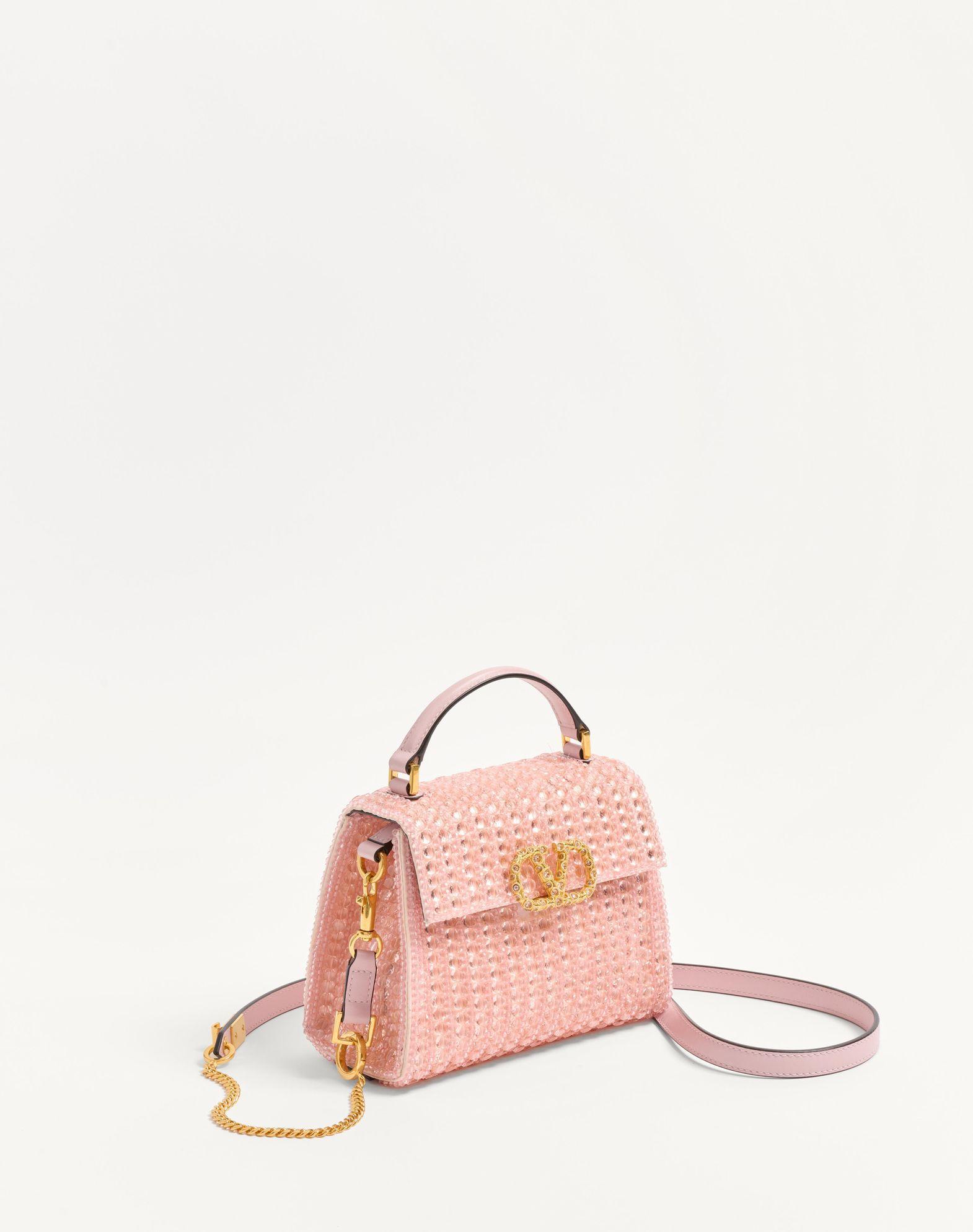 Valentino Garavani Vsling Mini Embroidered Handbag With Jewel Logo Product Image