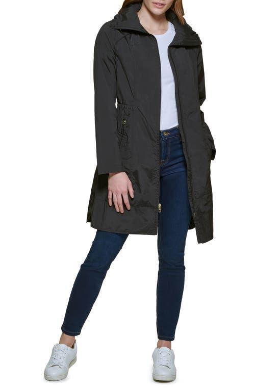Cole Haan Womens Packable Travel Rain Jacket - Green Size Large Water-Resistant Product Image