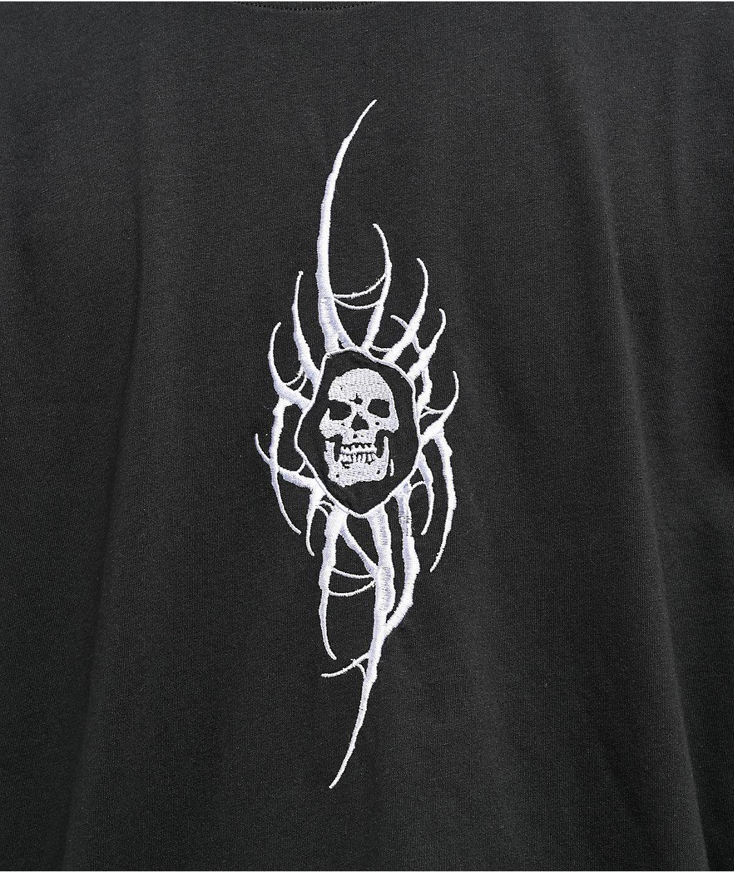 Lurking Class By Sketchy x Kyle Grand Sin Black & Camo 2fer Long Sleeve T-Shirt Product Image