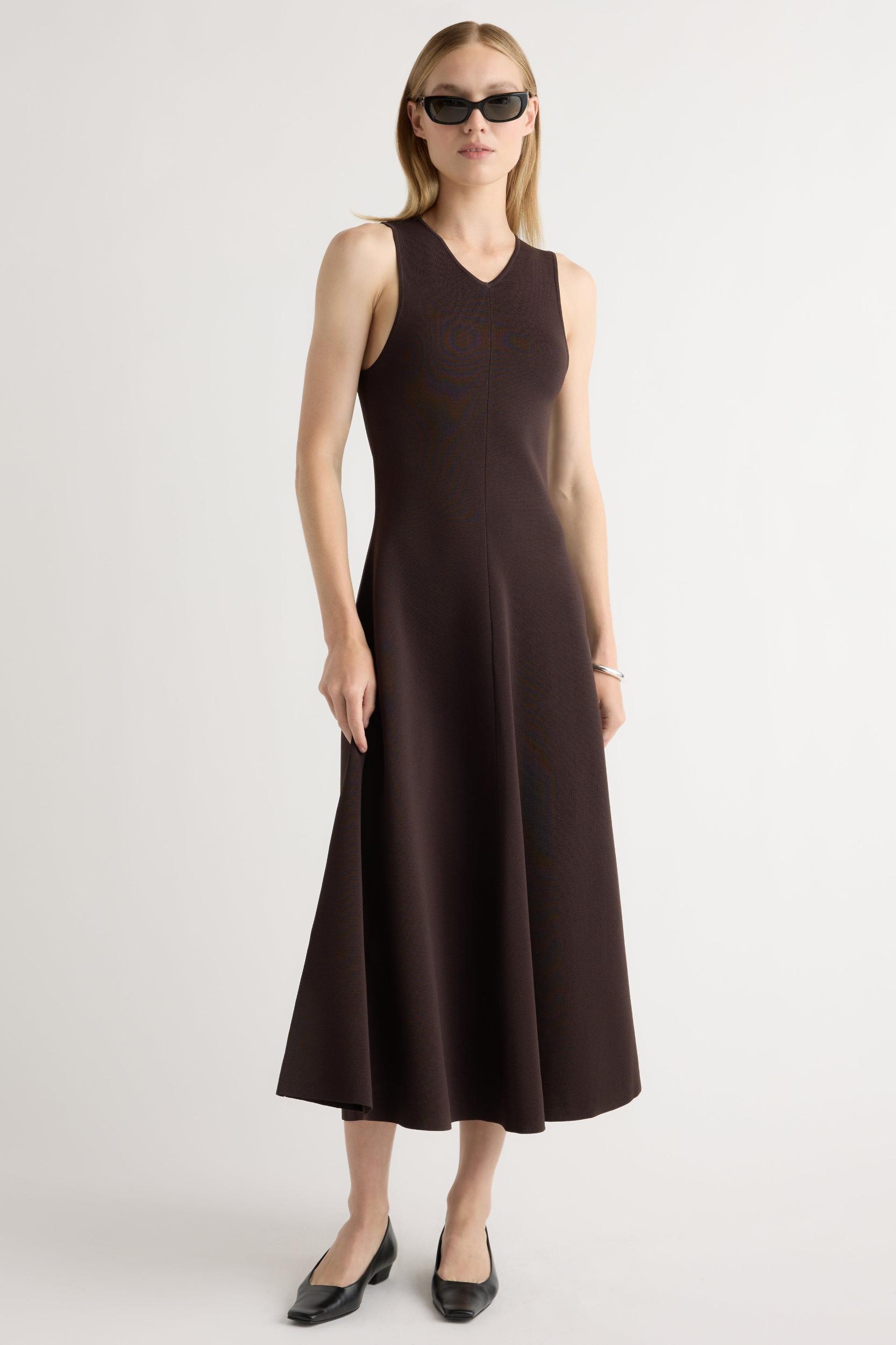 Enya Cinch-Waist Knit Dress Product Image