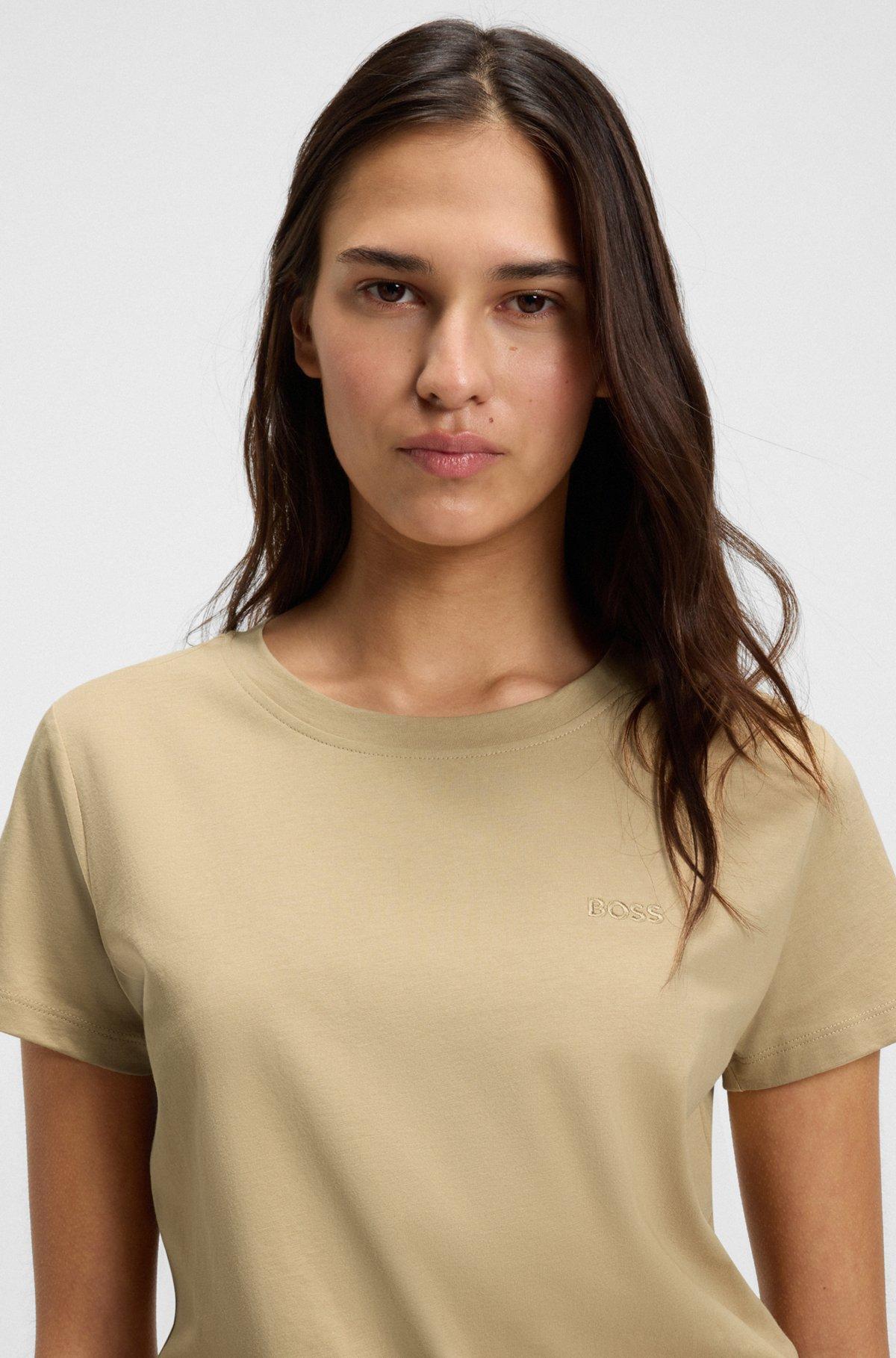 Cotton-jersey T-shirt with logo detail Product Image