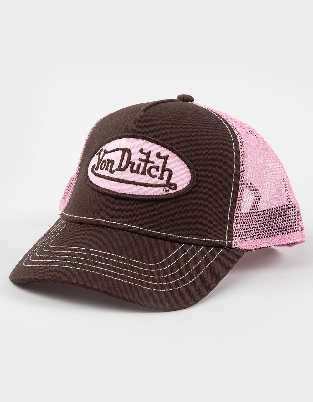 VON DUTCH Staple Trucker Hat - BROWN COMBO Product Image