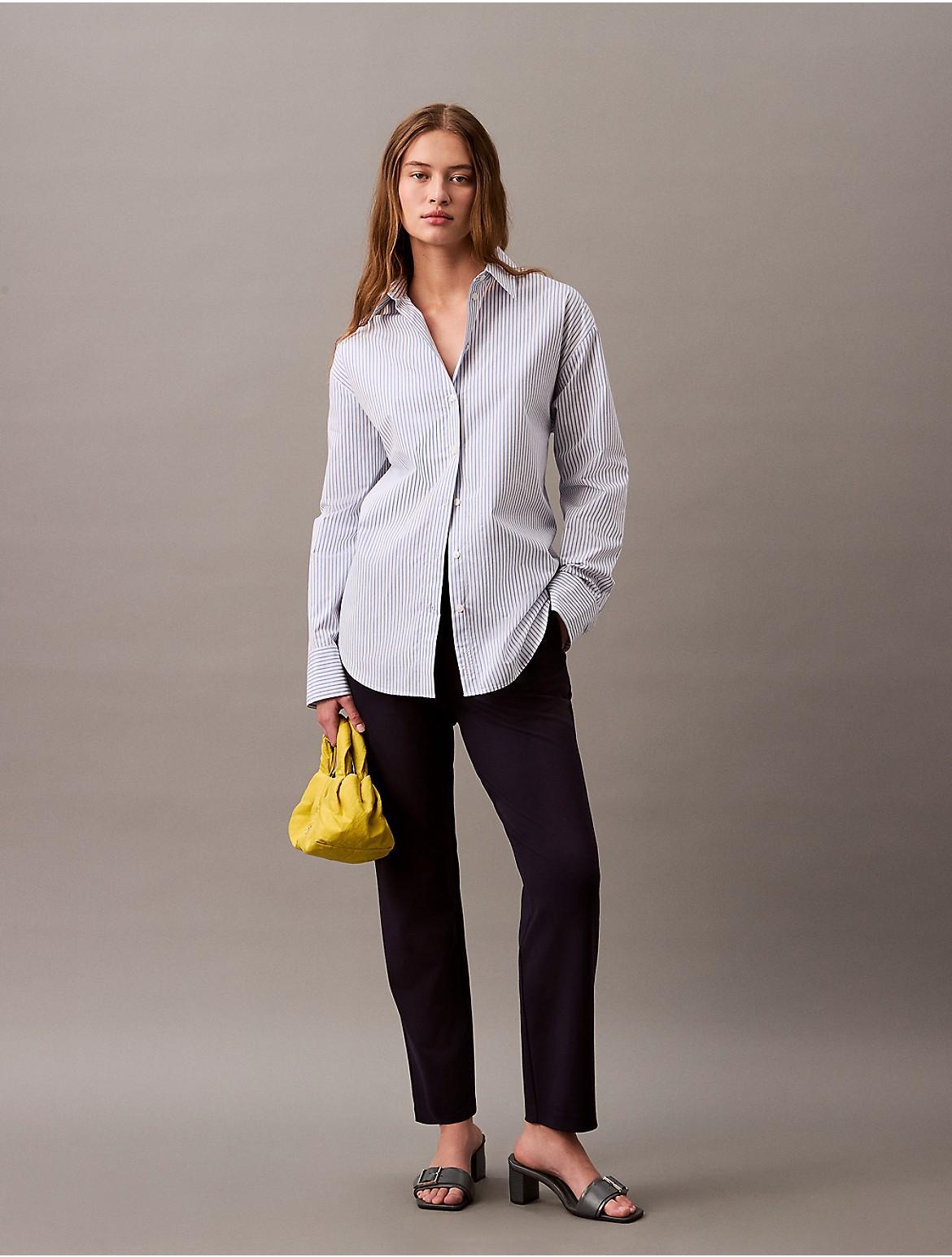 Ponte Cropped Straight Pants Product Image