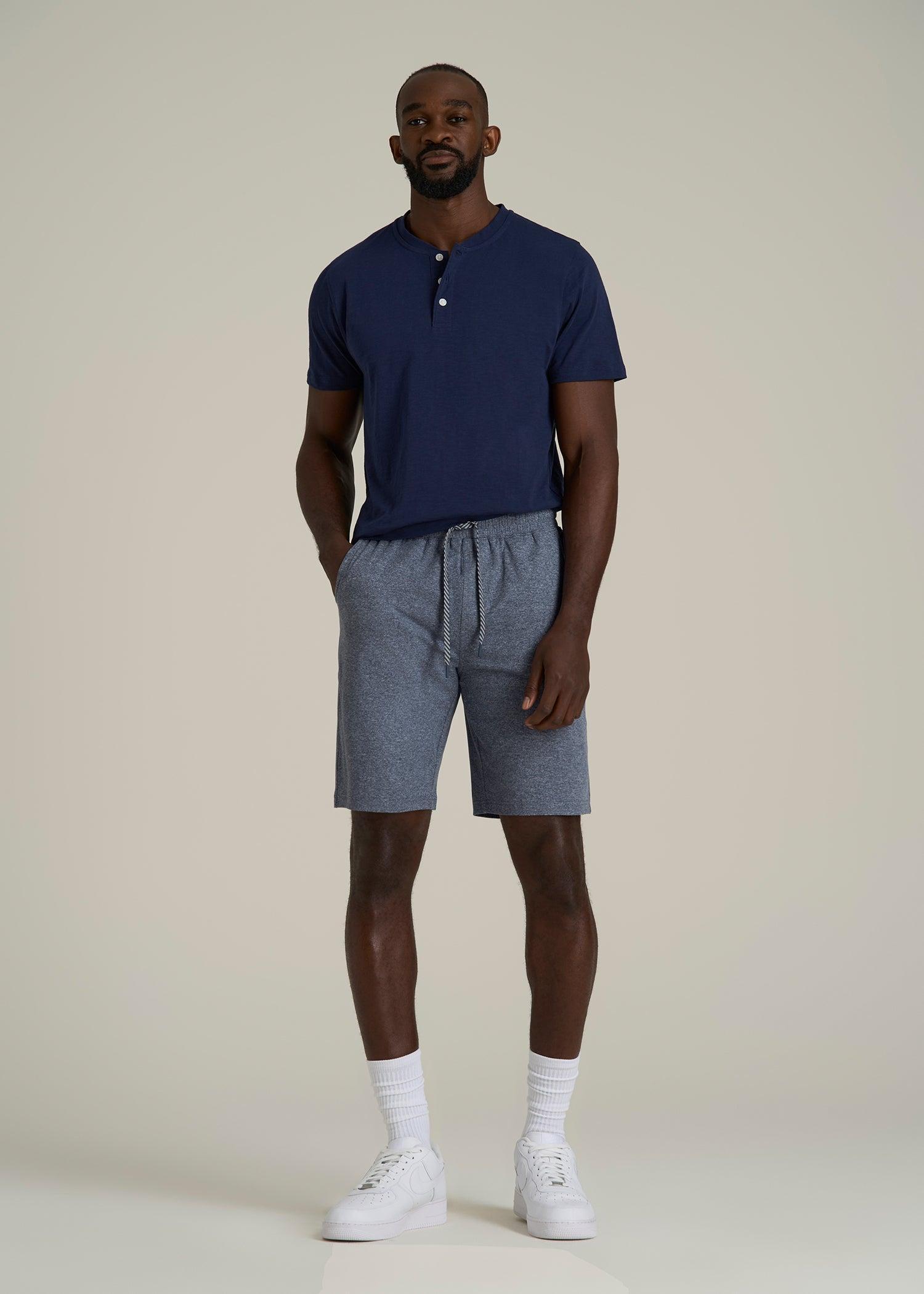 Weekender Stretch Lounge Shorts for Tall Men in Navy Mix Male Product Image