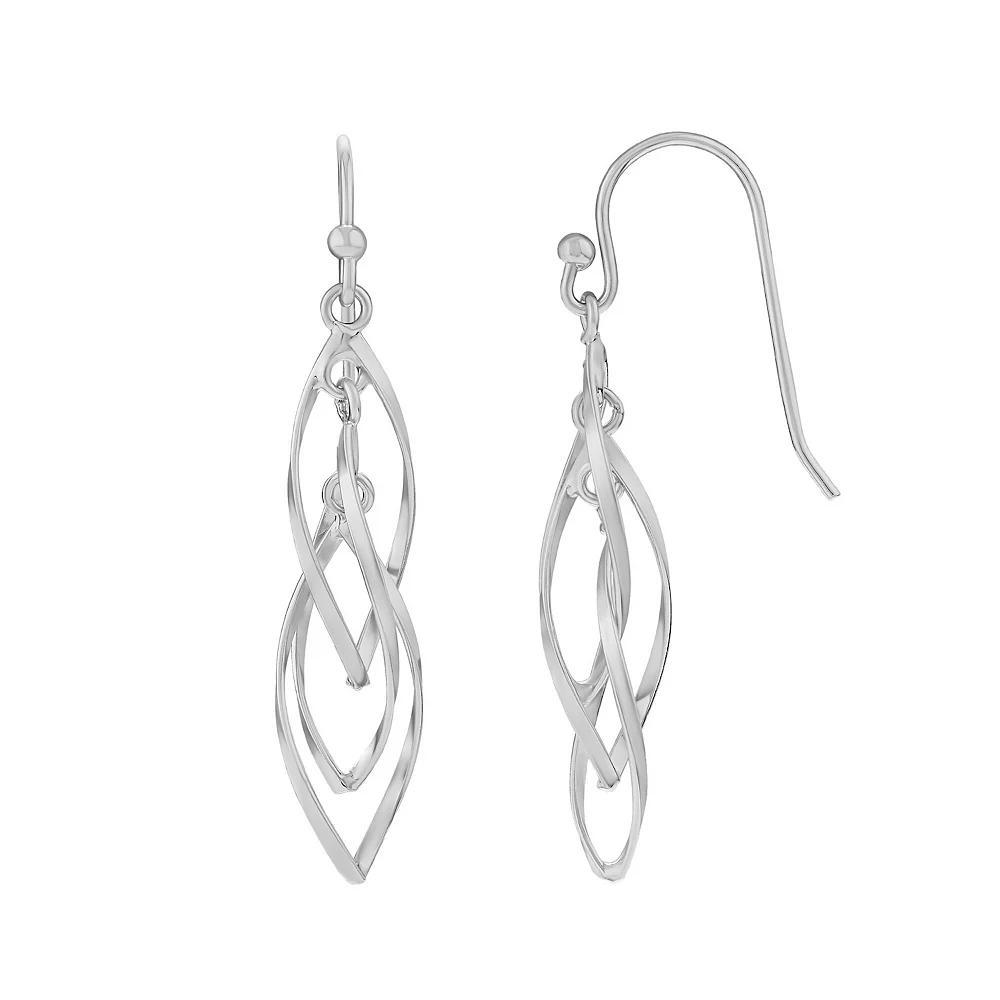 PRIMROSE Sterling Silver Corkscrew Drop Earrings, Women's Product Image