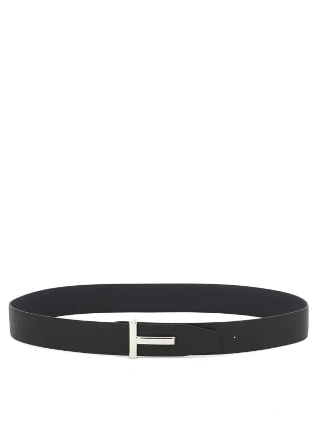 TOM FORD T Icon Belts Blue Product Image