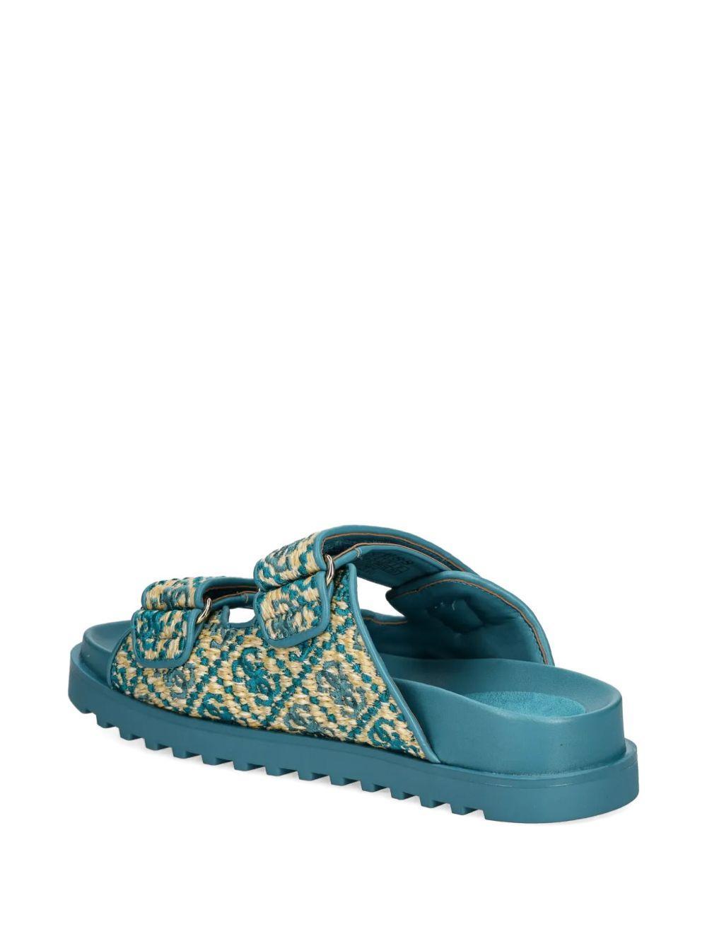 Fadeliza textured double-strap flat sandals Product Image