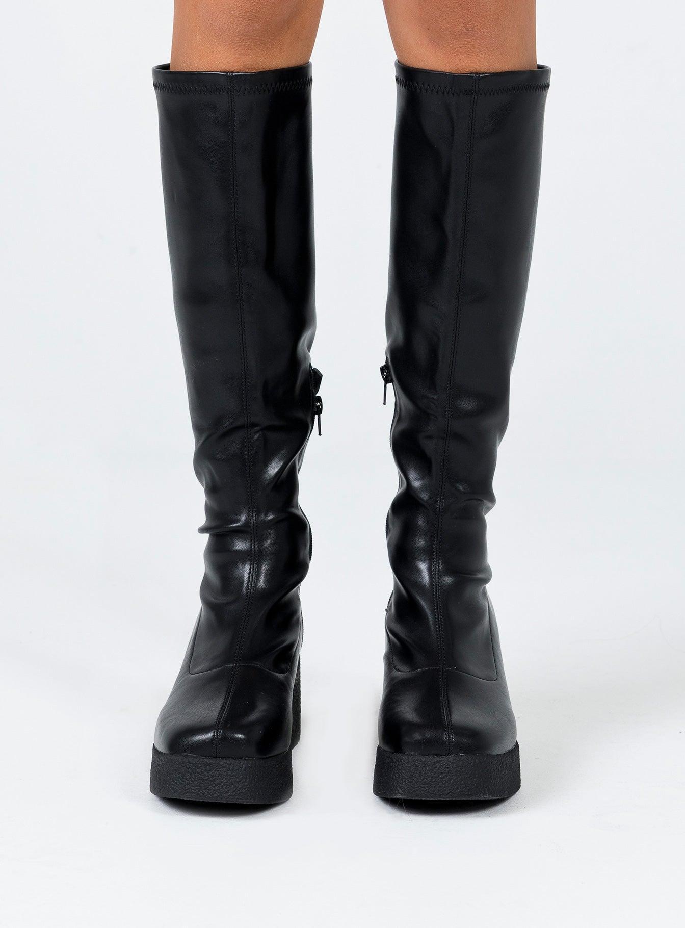 Westcott Knee High Boots Black Product Image