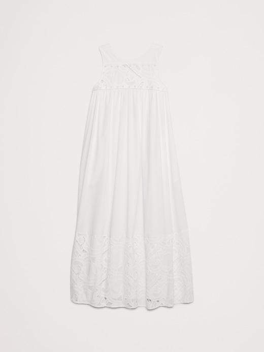 Embroidered Cotton Poplin Maxi Dress Product Image