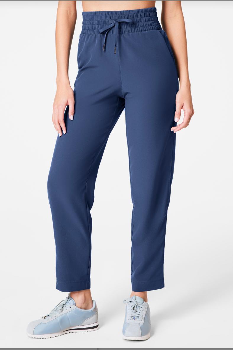 On The Move Slim Pant- Faded Indigo Product Image