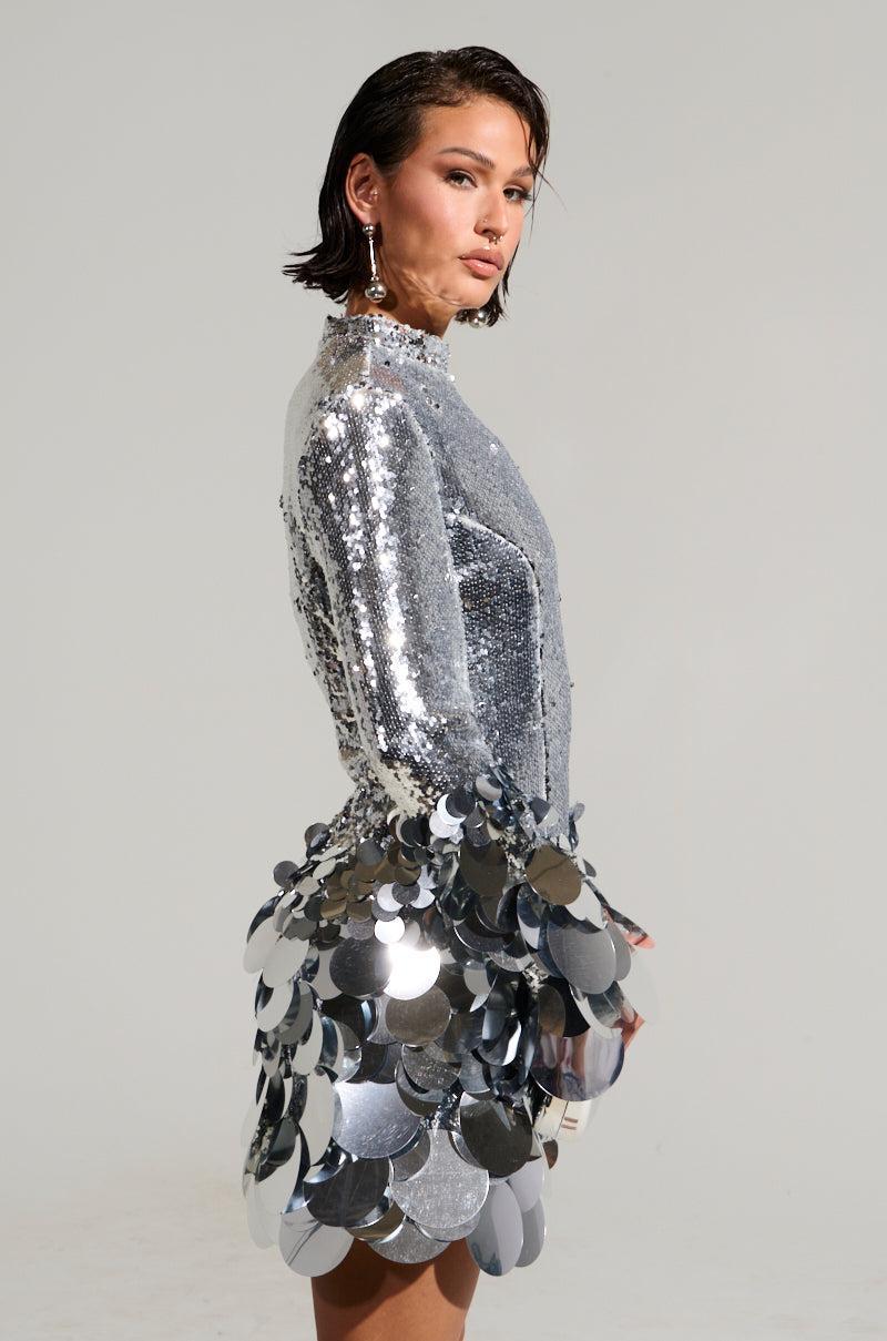 THE MOMENT SEQUIN MINI DRESS Product Image