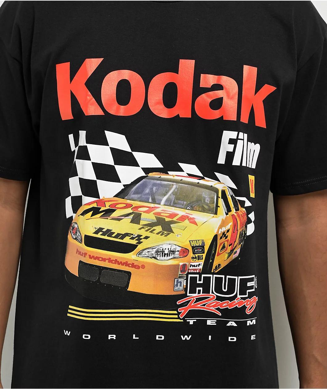 HUF x Kodak Racing Photo Finish Black T-Shirt Product Image