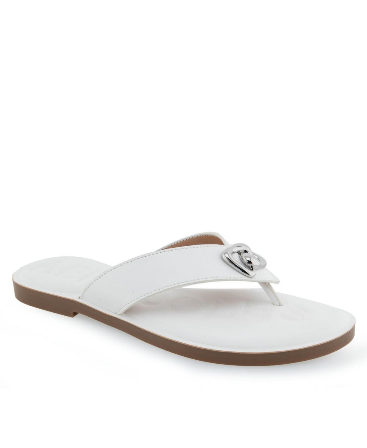 Aerosoles Galen Women's Flip Flop Sandals, Size: 9.5, Blue Pu Product Image