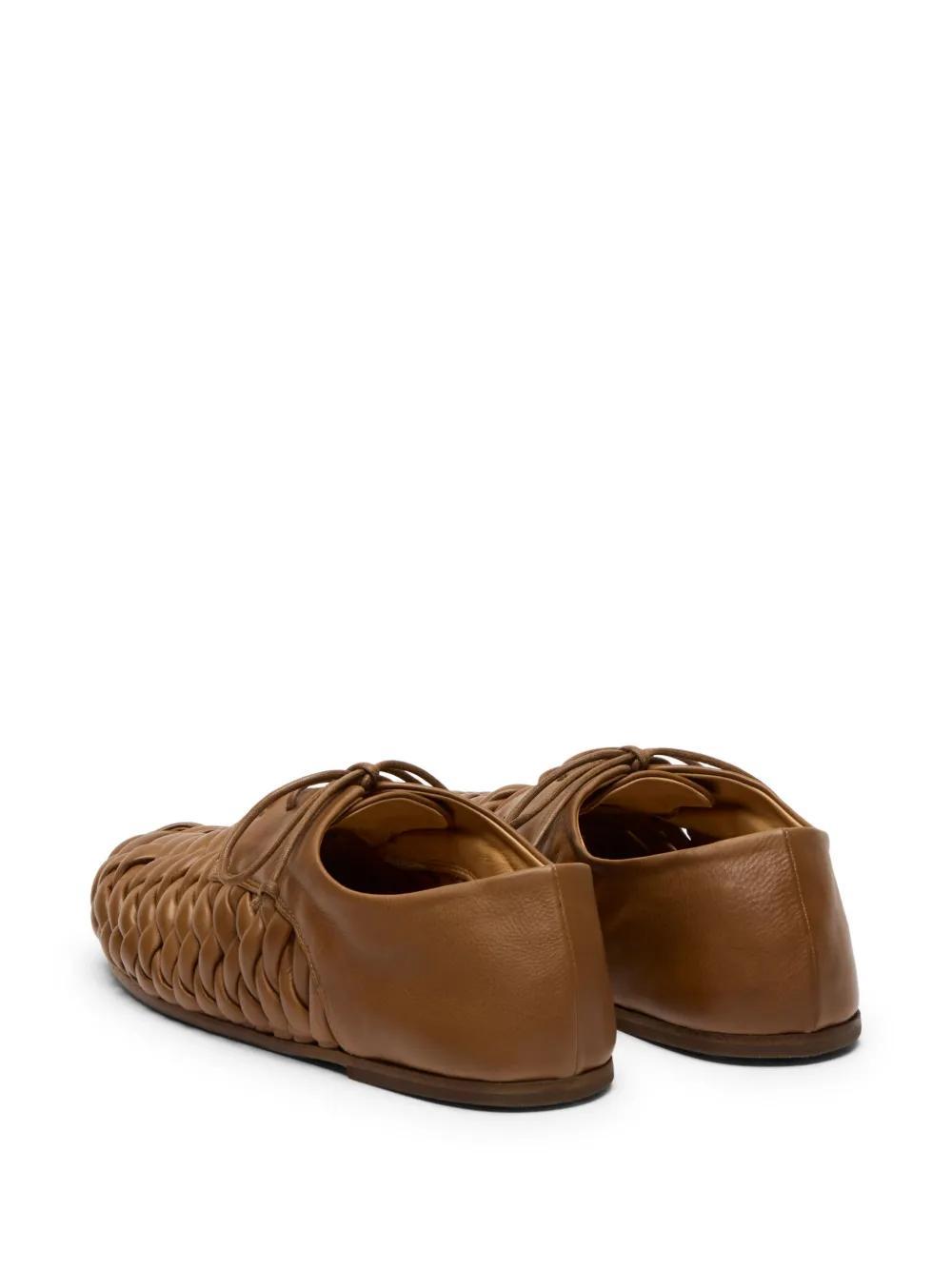 interwoven leather Derby shoes Product Image