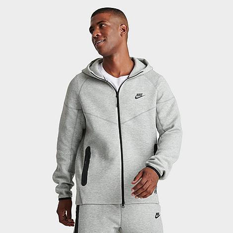 Nike Tech Fleece full zip hoodie in gray Product Image