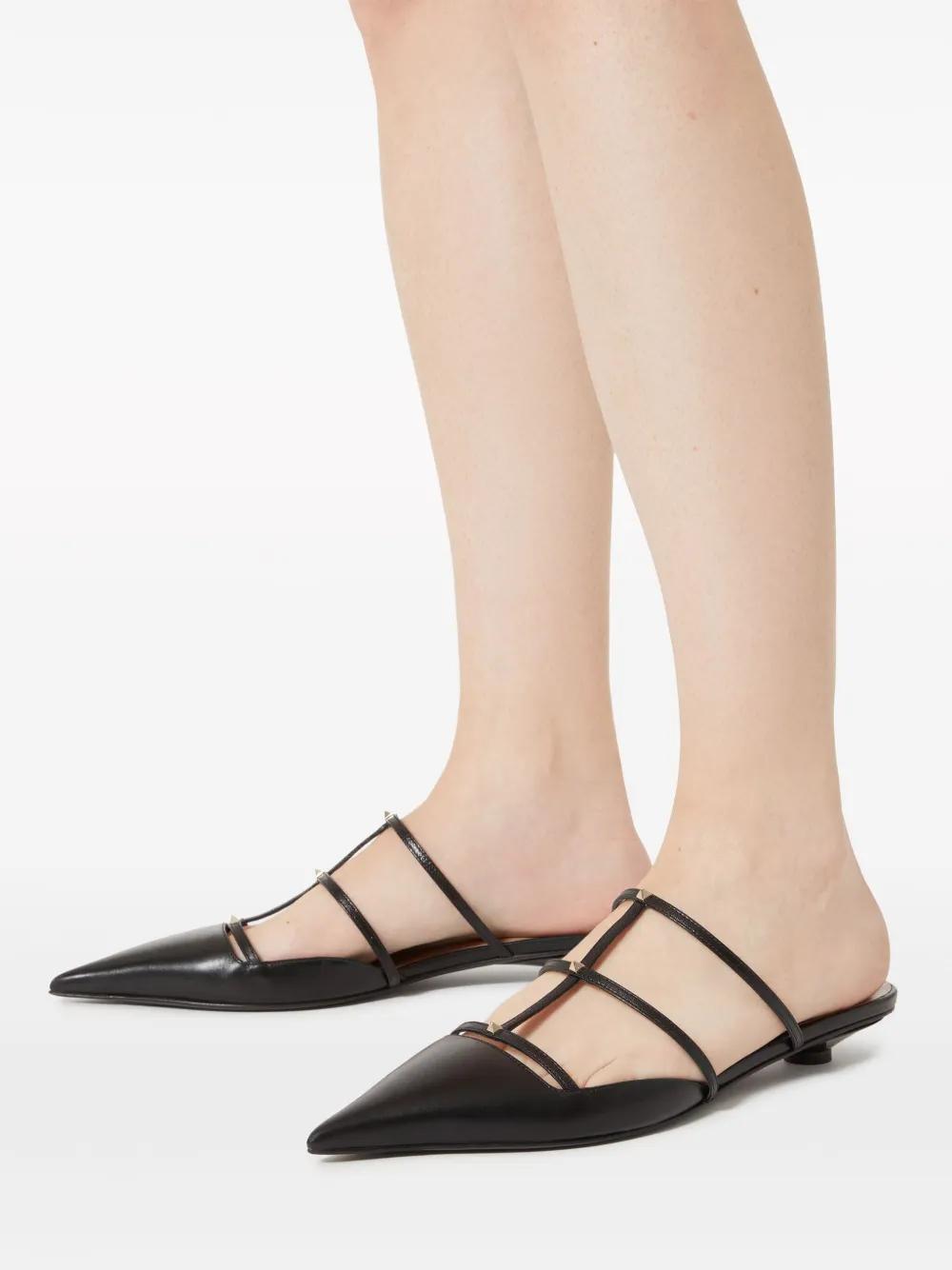 caged leather mules Product Image
