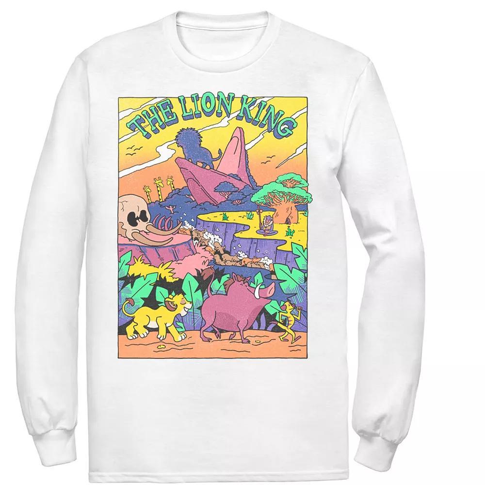 Disney's Lion King Men's Legend of Lion King Colorful Tee, Size: Medium, White Product Image