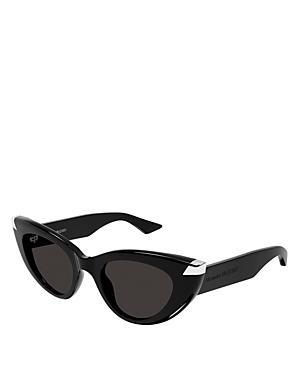 Womens Punk Rivet 50MM Cat-Eye Sunglasses Product Image